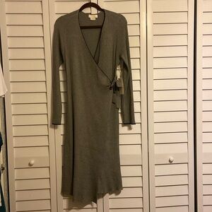 Long Sleeve Grey Dress